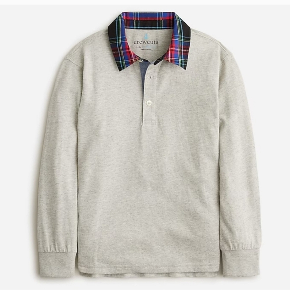 Crewcuts Tartan Jr Varsity Rugby Shirt XL NWT